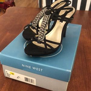 Nine West nwillite black satin heel